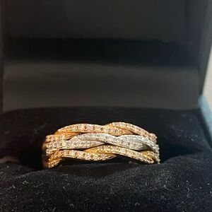 Elegant Effy Tri- Gold Women's Ring